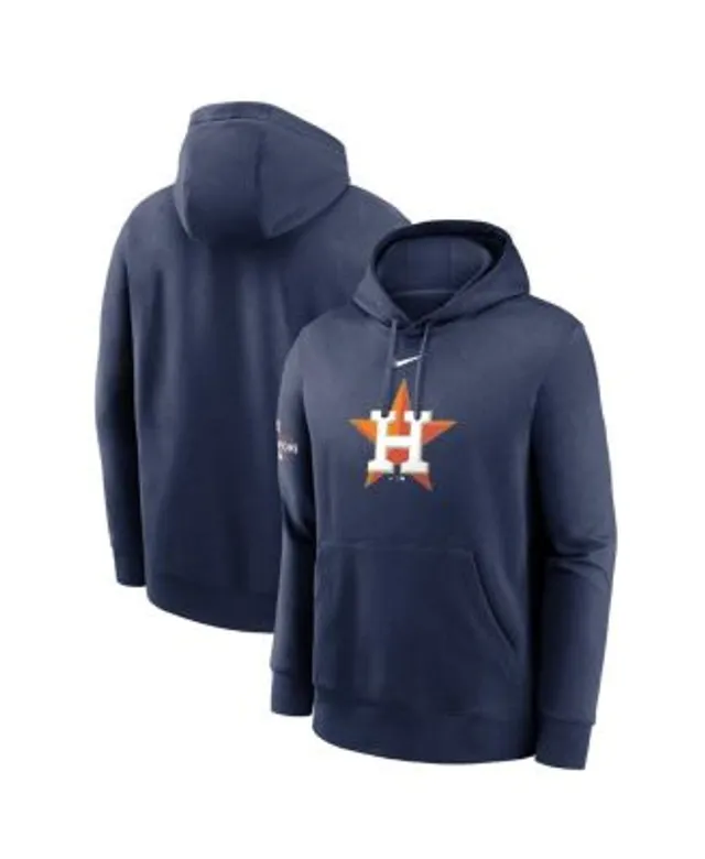 Profile Men's Navy Houston Astros Jersey Big and Tall Muscle Sleeveless  Pullover Hoodie