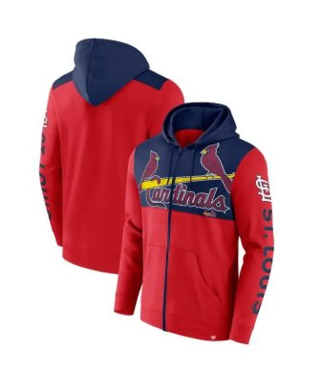 Men's Mitchell & Ness Red/Royal Philadelphia Phillies Fleece Full-Zip Hoodie Size: Large