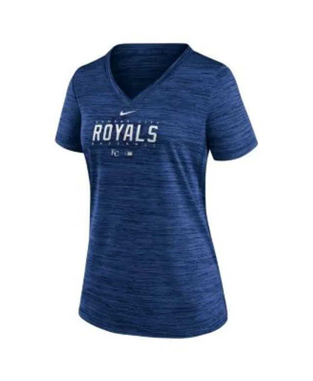 Women's Los Angeles Dodgers Nike White City Connect Velocity Practice  Performance V-Neck T-Shirt