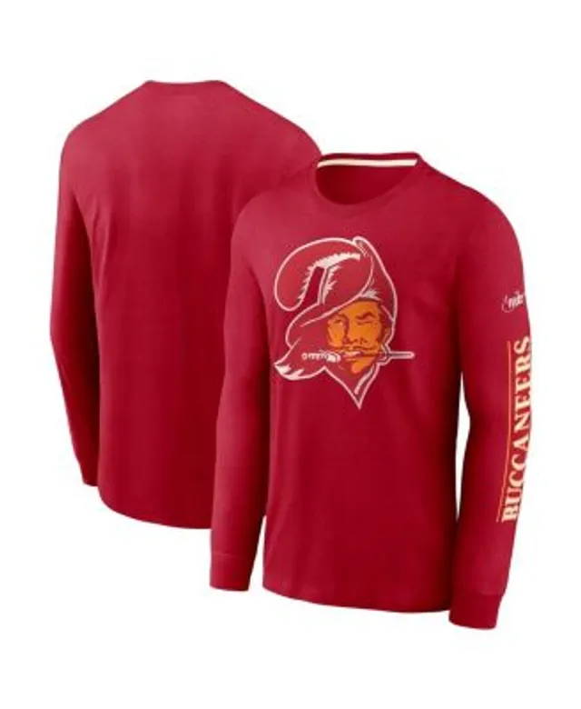 New Era Men's Red Kansas City Chiefs Current Raglan Long Sleeve T-shirt