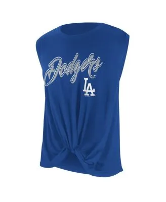 Touch Women's Royal Los Angeles Dodgers Money Ball Tie-Dye Tank Top