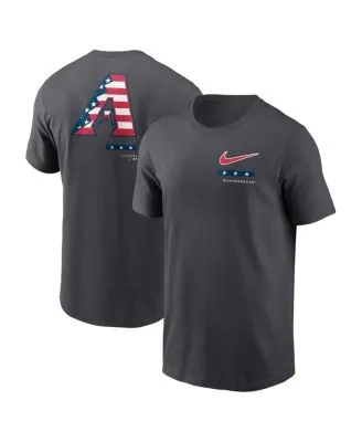 Nike Gray Arizona Diamondbacks City Connect Velocity Practice Performance  V-neck T-shirt