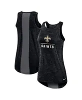 Nike Women's Black New Orleans Saints High Neck Performance Tank Top