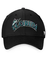 Men's Fanatics Branded Black/Blue Miami Marlins Core Flex Hat