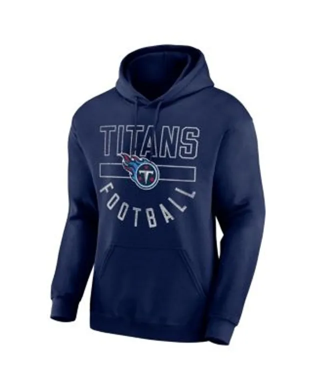 Nike Men's Navy Tennessee Titans Fan Gear Primary Logo Therma Performance Pullover Hoodie - Navy