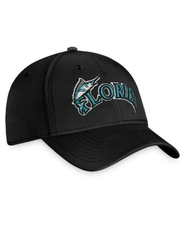 Men's Florida Marlins Fanatics Branded Black Cooperstown