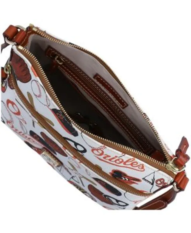 Dooney & Bourke Women's Washington Nationals Pebble Triple-Zip Core Crossbody Purse