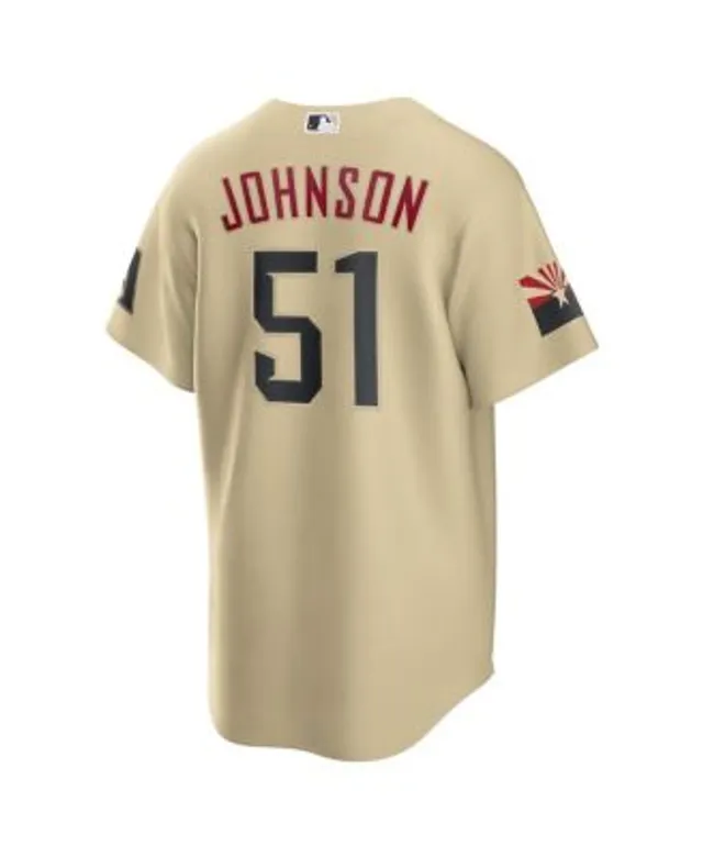 Men's Arizona Diamondbacks Randy Johnson Mitchell & Ness Black Big & Tall  Cooperstown Collection Mesh Button-Up Jersey