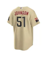 Men's Nike Randy Johnson Gold Arizona Diamondbacks City Connect Replica Player Jersey