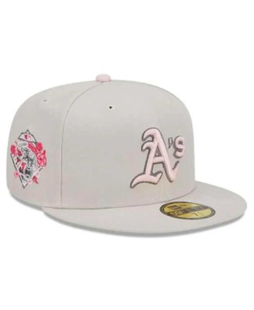 New Era Oakland Athletics Heather Black White 59FIFTY Fitted Cap - Macy's