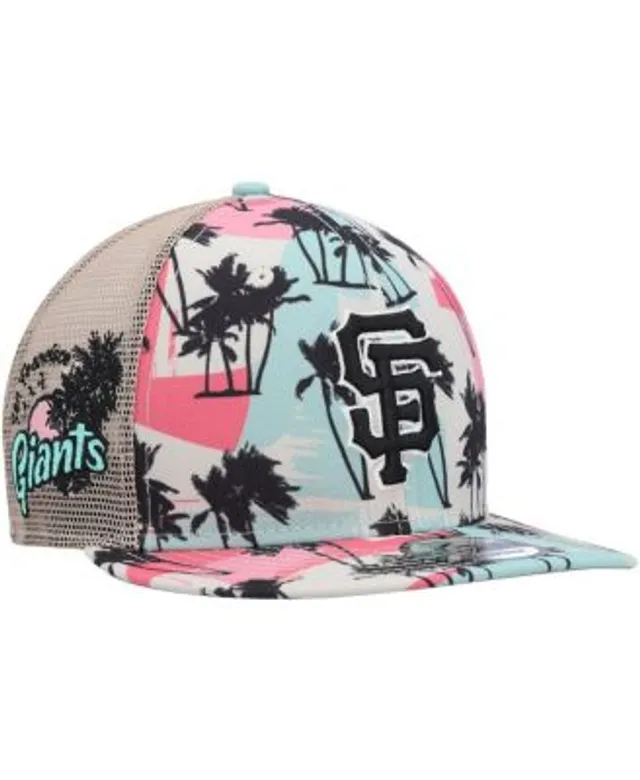 Men's New Era Natural San Francisco Giants Retro Beachin' Bucket Hat