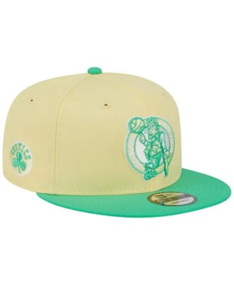 Men's New Era Yellow Boston Celtics Color Pack 59FIFTY Fitted Hat