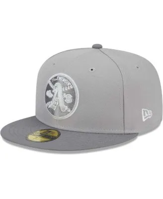 Men's Oakland Athletics New Era White/Black 1973 World Series Primary Eye  59FIFTY Fitted Hat