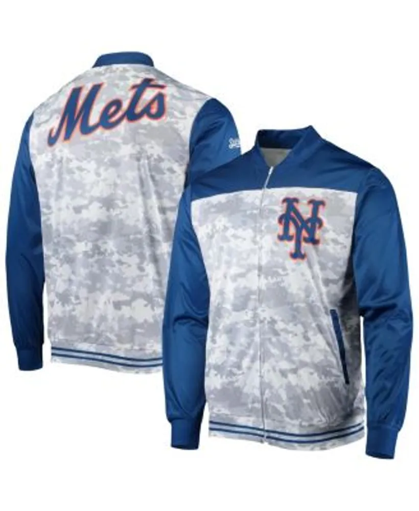 New York Mets Starter The Pro II Half-Zip Jacket - Royal/Orange