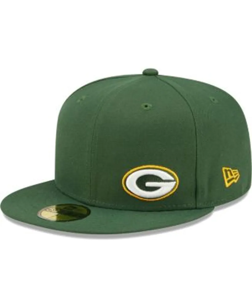 Men's New Era White Green Bay Packers Omaha Low Profile 59FIFTY Fitted Hat