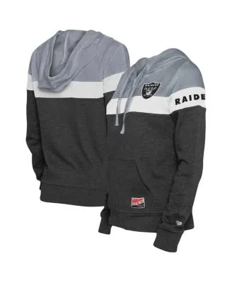 New Era Las Vegas Raiders Women's Sleeve Name Full-Zip Hoodie Sweatshirt 22 / L