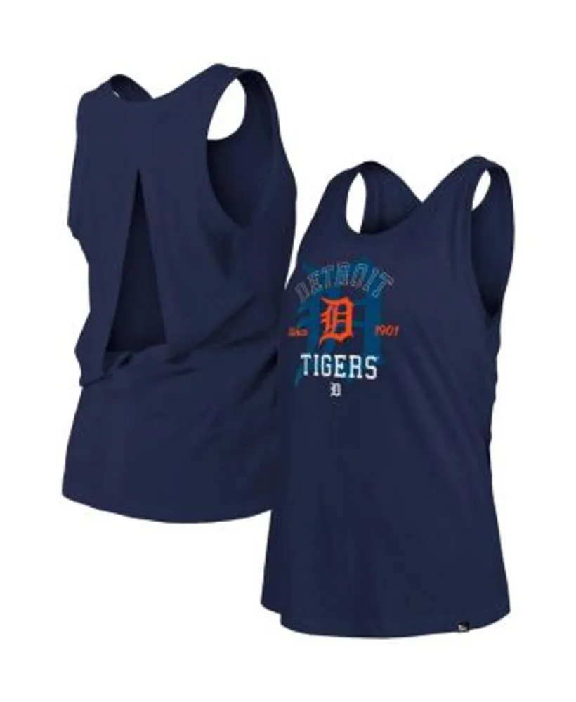 New Era Brewers Women's Logo Back-Knot Tank Top Navy Size L | MODA3