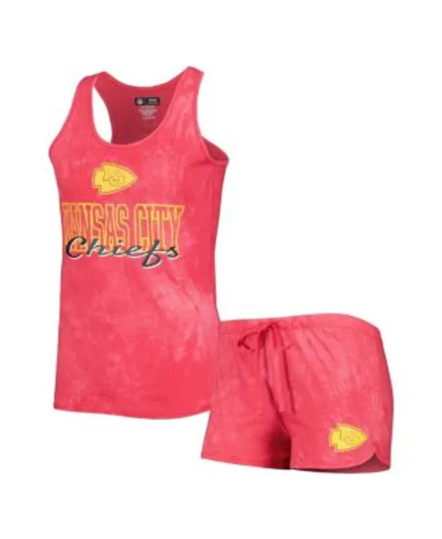 Women's Concepts Sport Red/Heather Gray Kansas City Chiefs Plus Size Meter  Tank Top & Pants Sleep Set