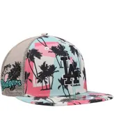 Men's New Era Natural Los Angeles Dodgers Retro Beachin' Bucket Hat