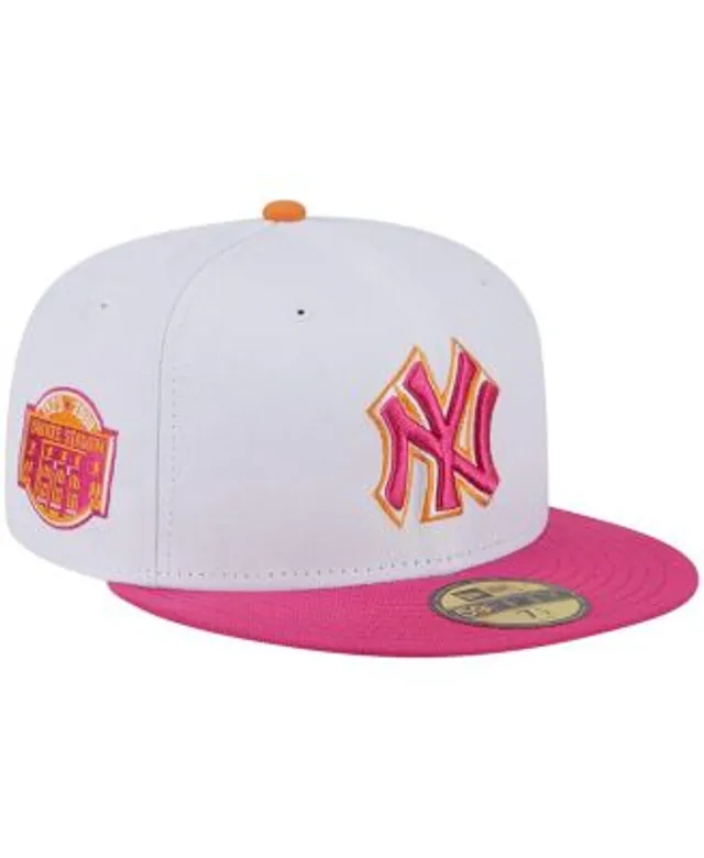 Men's New Era Pink/Green New York Yankees Cooperstown Collection Yankee  Stadium Passion Forest 59FIFTY Fitted Hat 