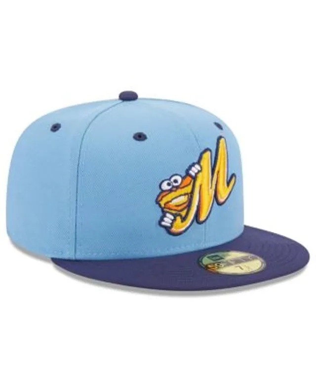 Men's New Era Gold Montgomery Biscuits Authentic Collection Alternate Logo 59FIFTY Fitted Hat