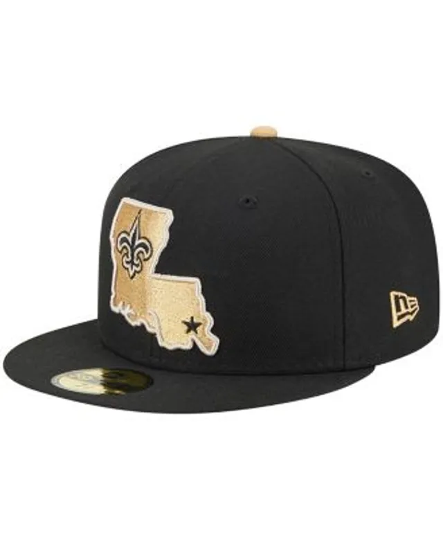 Men's New Era Black Orleans Saints Pop 59FIFTY Fitted Hat