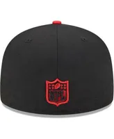 Atlanta Falcons New Era 2022 Sideline 59FIFTY Pop Fitted Hat - Black