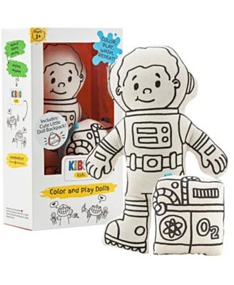 Doll and Mini Doll Backpack for Coloring - Astronaut