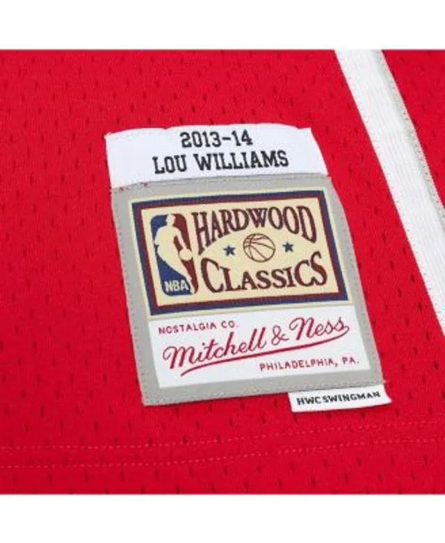 Men's Mitchell & Ness Spud Webb Red Atlanta Hawks Hardwood Classics  Swingman Jersey