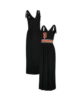 Women's San Francisco Giants G-III 4Her by Carl Banks Black/Orange Opening  Day Maxi Dress