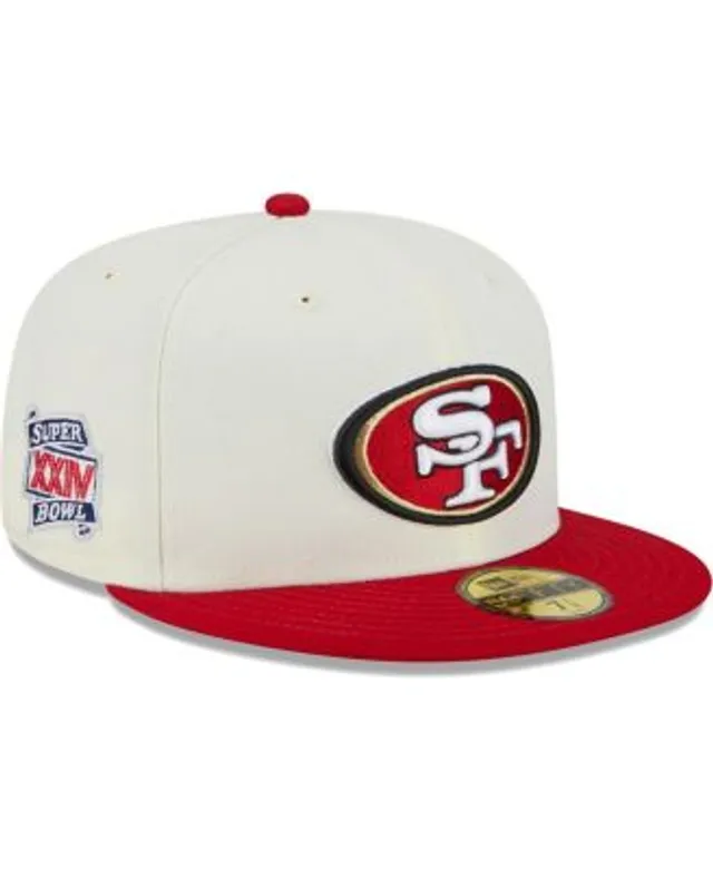 New Era Cream San Francisco 49ers Chrome Dim 59FIFTY Fitted Hat