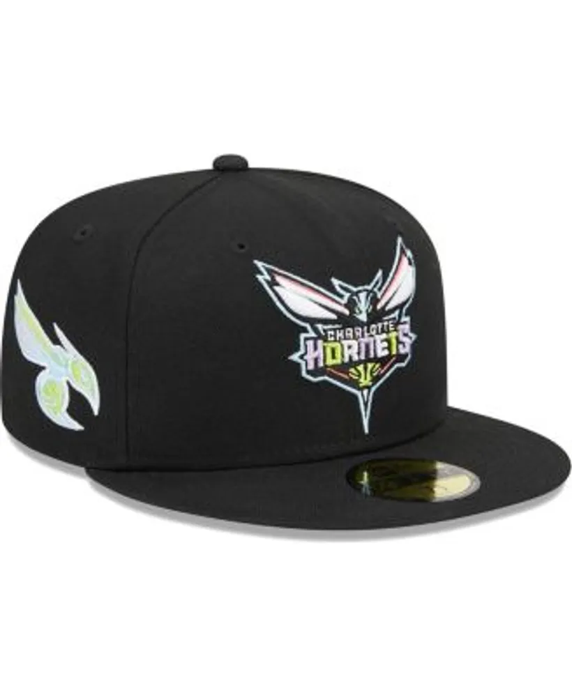 Men's New Era Yellow Charlotte Hornets Color Pack 59FIFTY Fitted Hat