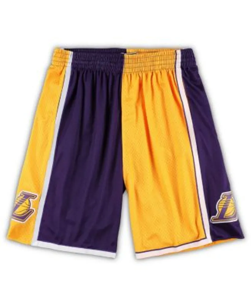 Los Angeles Lakers Black Team Colour Swingman Short By Mitchell & Ness -  Mens