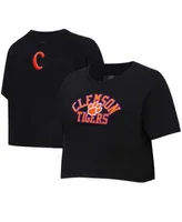 Lids Detroit Tigers Pro Standard Women's Classic Team Boxy Cropped T-Shirt  - Navy