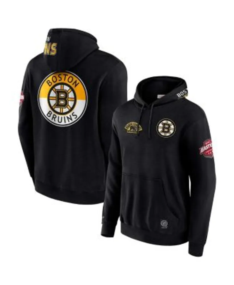 Men's Mitchell & Ness Black Boston Bruins City Collection Pullover