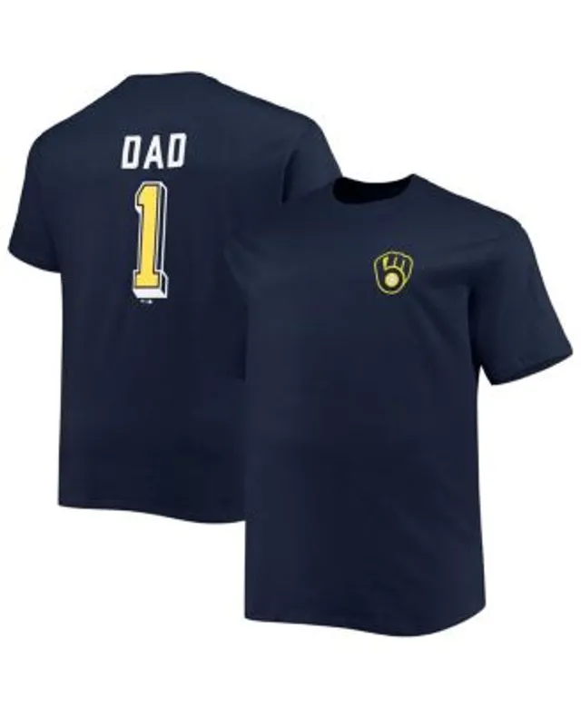 Milwaukee Brewers Big & Tall Best Dad T-Shirt - Navy