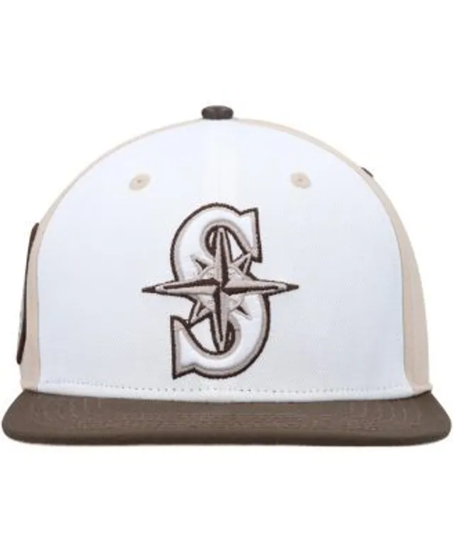 Men's Seattle Mariners Pro Standard White Logo Snapback Hat