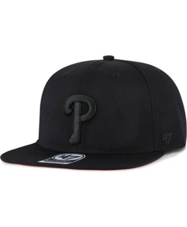 47 Brand Sure Shot Phillies Snapback Hat in Black for Men