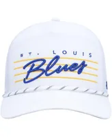 Men's White St. Louis Blues Downburst Hitch Snapback Hat