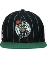 Men's Mitchell & Ness White Boston Celtics Hardwood Classics Pinstripe  Snapback Hat