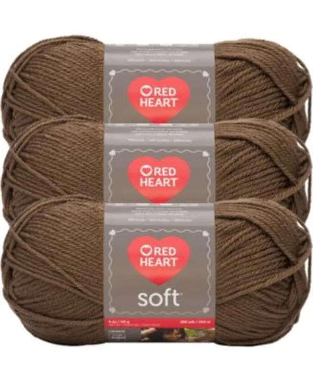 Red Heart Soft Guacamole Yarn - 3 Pack of 141g/5oz