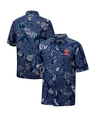 Reyn Spooner Men's Navy New York Yankees Kekai Performance Button-Up Shirt