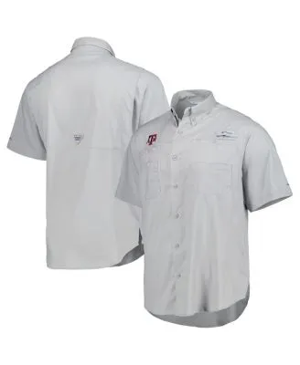 Auburn Tigers Columbia PFG Bonehead Short Sleeve Shirt - Navy