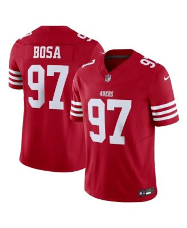 Men's Nike Nick Bosa Scarlet San Francisco 49ers Player Name & Number  T-Shirt