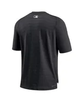 Men's Nike Gray/Black Arizona Diamondbacks Game Authentic Collection  Performance Raglan Long Sleeve T-Shirt