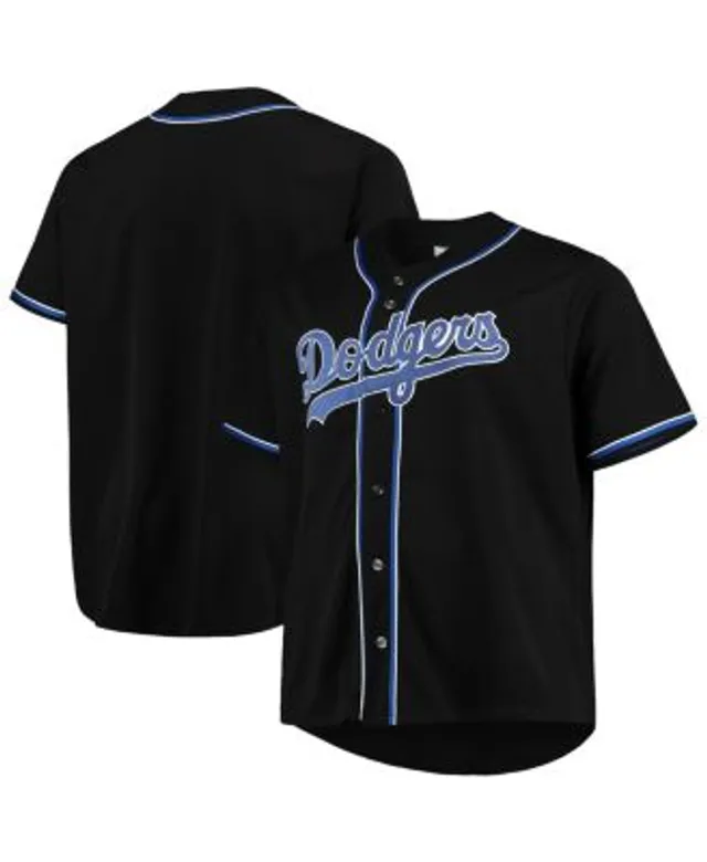 Men's Black/Royal Los Angeles Dodgers Big & Tall Pop Fashion Jersey