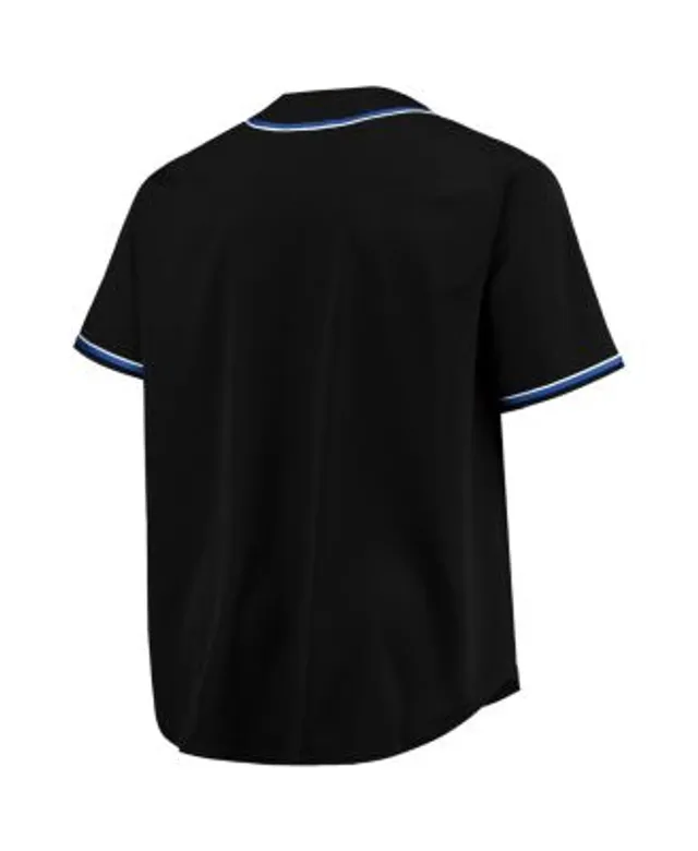 Profile Men's Black New York Mets Big & Tall Pop Fashion Jersey