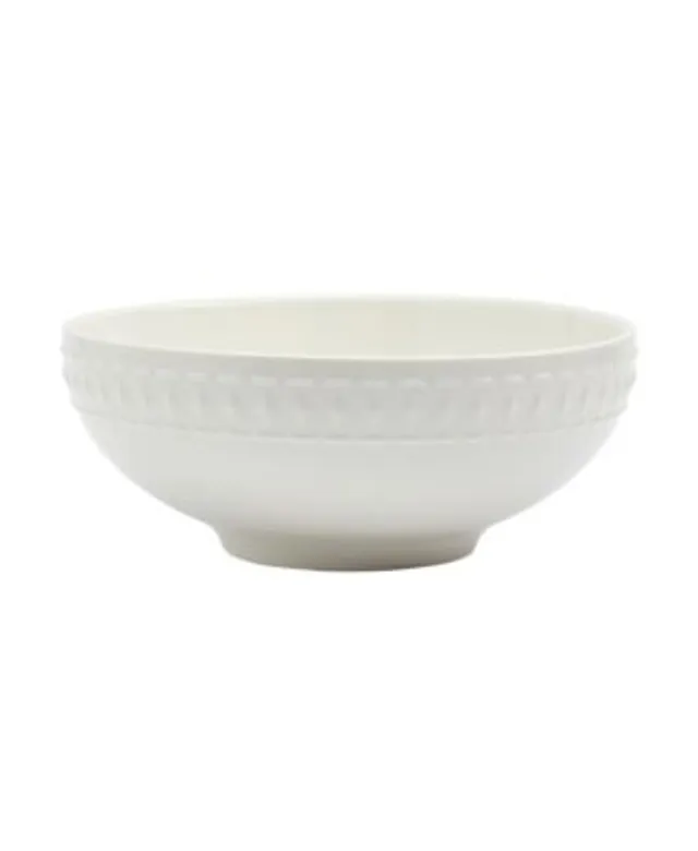 Tabletops Gallery 4 Piece Hobnail Mixing Bowl Set, White