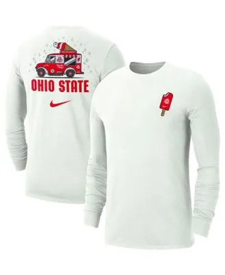 Mitchell & Ness Men's Scarlet Ohio State Buckeyes Legendary Henley  3/4-Sleeve T-shirt