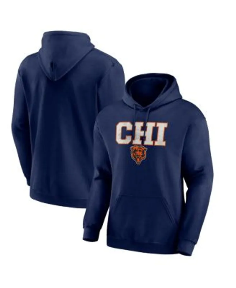 Chicago Bears Nike Fan Gear Primary Logo Therma Performance Pullover Hoodie - Navy